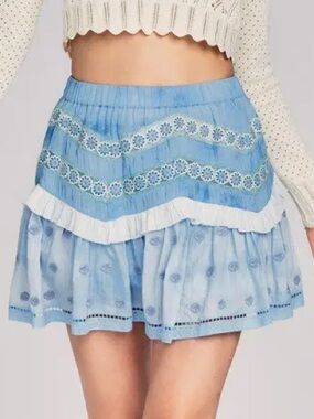 Loveshackfancy Felice mini skirt
